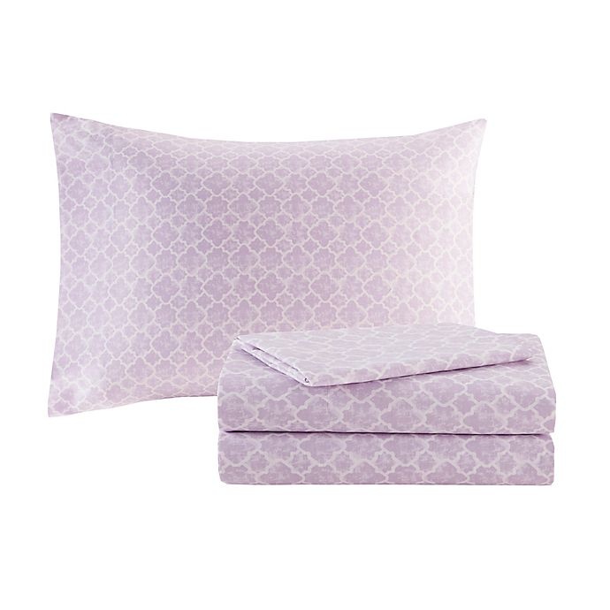 slide 3 of 8, Madison Park Essentials Lafael King Comforter Set - Purple, 9 ct