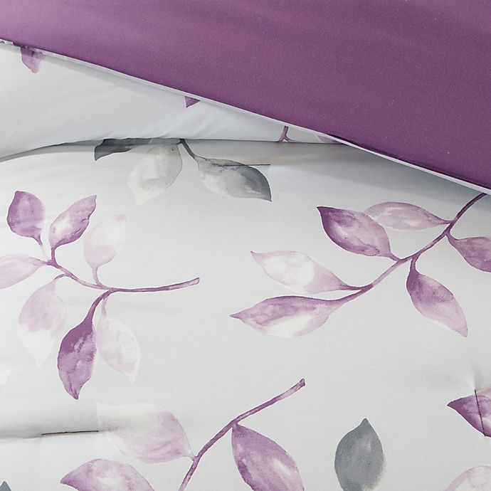 slide 6 of 8, Madison Park Essentials Lafael King Comforter Set - Purple, 9 ct