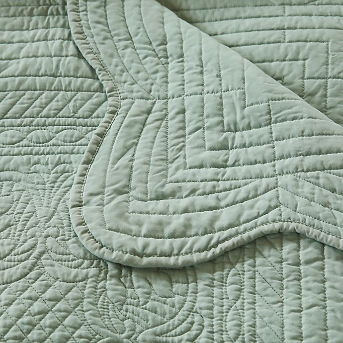 slide 5 of 5, Madison Park Tuscany Quilted Throw Blanket - Seafoam, 1 ct
