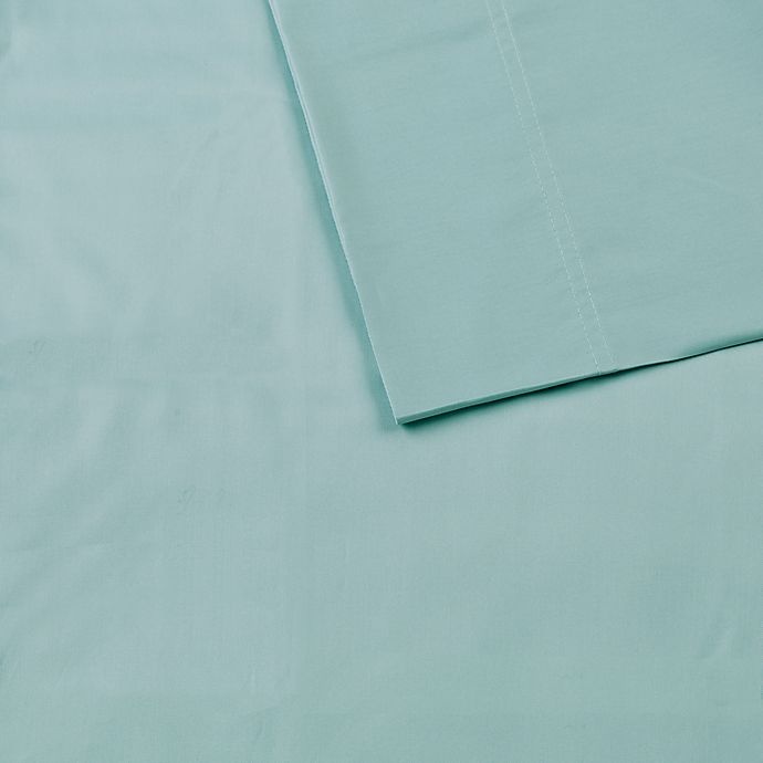 slide 3 of 3, Sleep Philosophy Rayon Made From Bamboo Queen Sheet Set - Aqua, 1 ct