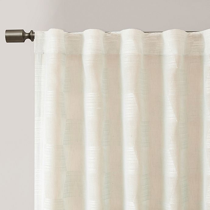 slide 3 of 5, Urban Habitat Kenzie Jacquard Rod Pocket Window Curtain Panel - White, 95 in