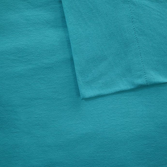 slide 3 of 4, Intelligent Design Cotton Blend Jersey Knit Full Sheet Set - Teal, 1 ct