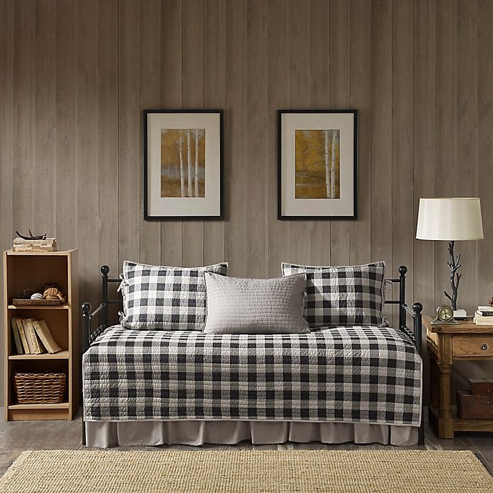 slide 4 of 5, Woolrich Buffalo Check Reversible Daybed Set - Grey, 1 ct