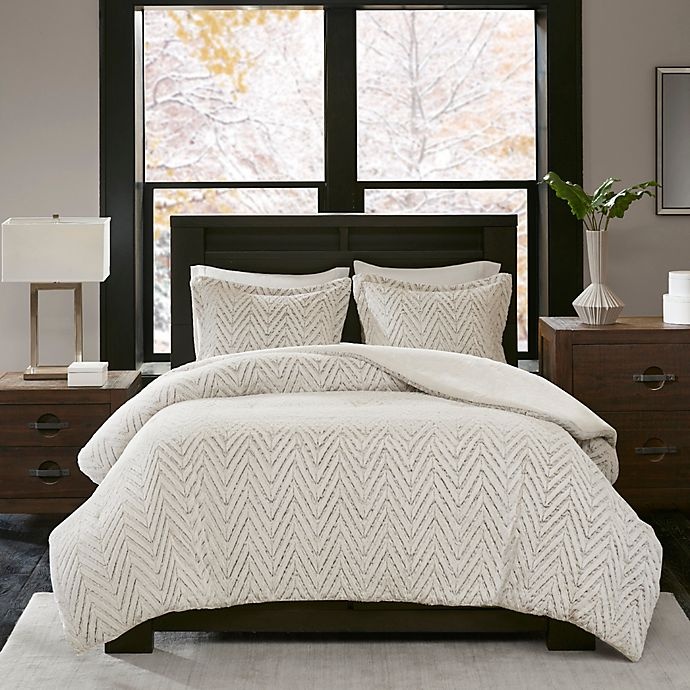 slide 3 of 4, Madison Park Adelyn Ultra Plush Twin/Twin XL Comforter Set - Ivory, 1 ct