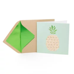 Hallmark Signature Greeting Card (Pineapple, Blank Inside)