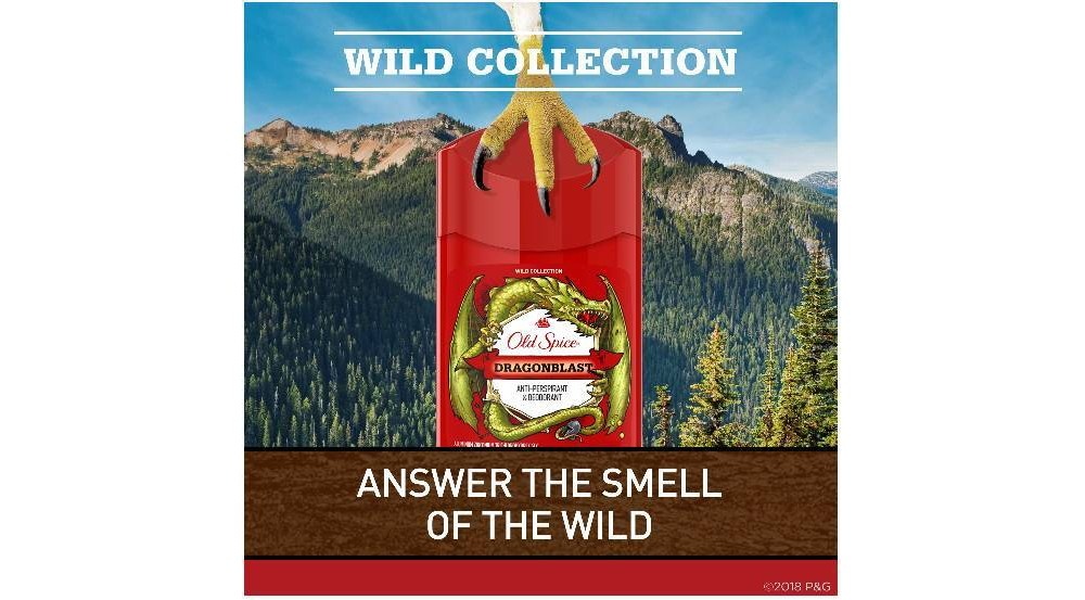 slide 6 of 6, Old Spice Wild Collection Dragonblast Invisible Solid Antiperspirant & Deodorant, 2.6 oz