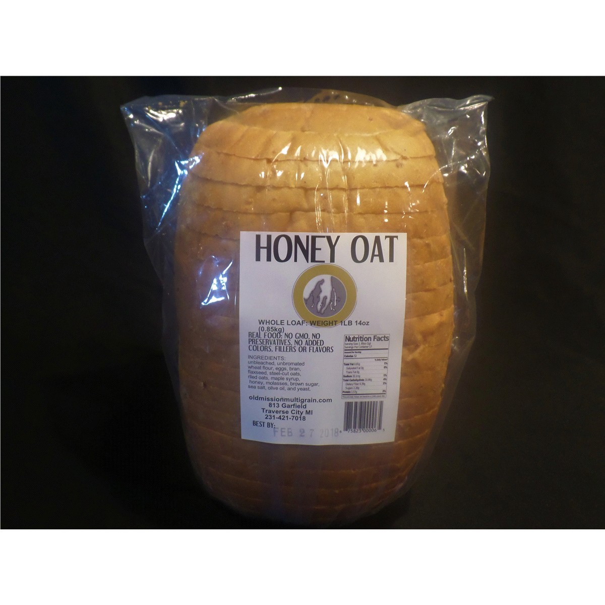 slide 1 of 1, Old Mission Bread, Multigrain Honey Oat whole loaf, 1 lb, 8 oz