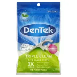 DenTek Triple Clean Floss Pick - Mint