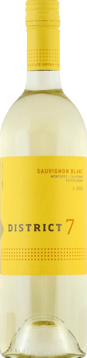 slide 2 of 2, District 7 Sauvignon Blanc, 750 ml