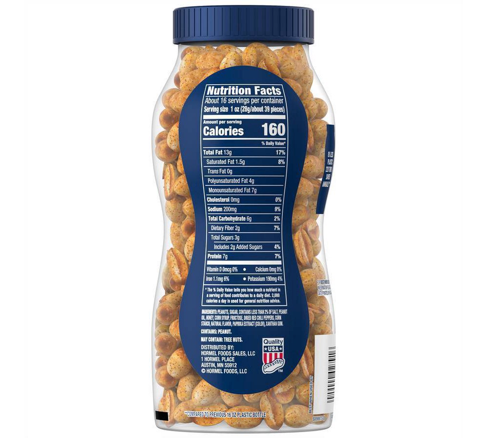 slide 4 of 9, Planters Dry Roasted Sweet & Spicy Peanuts - 16 oz, 16 oz