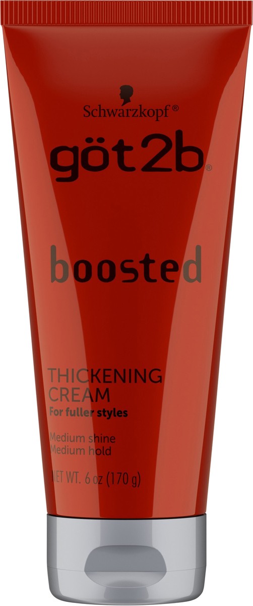 slide 2 of 3, göt2b Boosted Thickening Cream, 6 oz, 6 oz