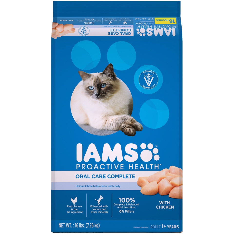 slide 1 of 1, IAMS Cat Oral Care, 16 lb