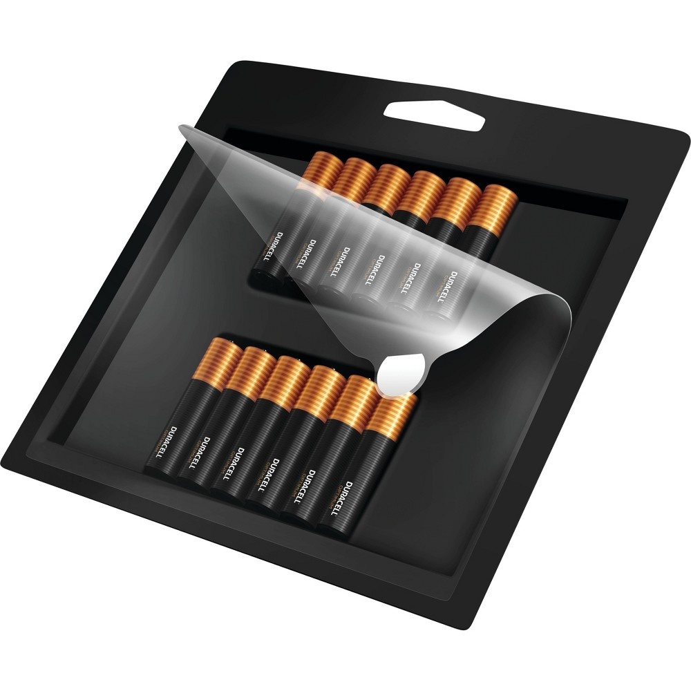 slide 4 of 4, Duracell Optimum batteries can deliver Extra Life in some devices or Extra Power in other devices, vs Coppertop in a wide range of devices. These batteries are packaged in a resealable storage tray., 6 pk
