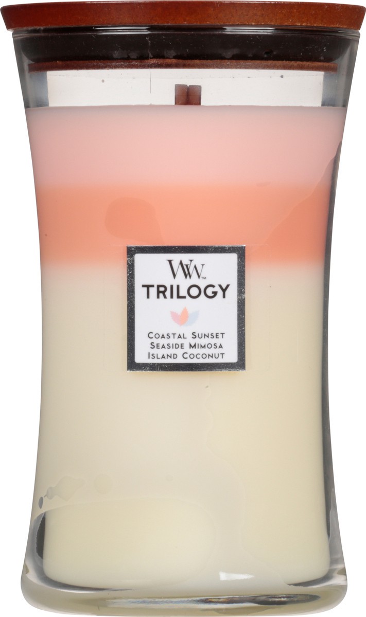 slide 5 of 9, WW Trilogy Island Getaway Coastal Sunset Seaside Mimosa Island Coconut Candle 1 ea, 1 ct