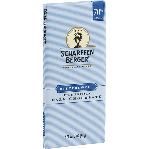 slide 3 of 10, Scharffen Berger 70% Cacao Bittersweet Dark Chocolate Bar, 3 oz