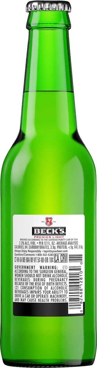 slide 5 of 6, Beck's Premier Light Beer, 12 fl. oz. Bottle, 12 fl oz