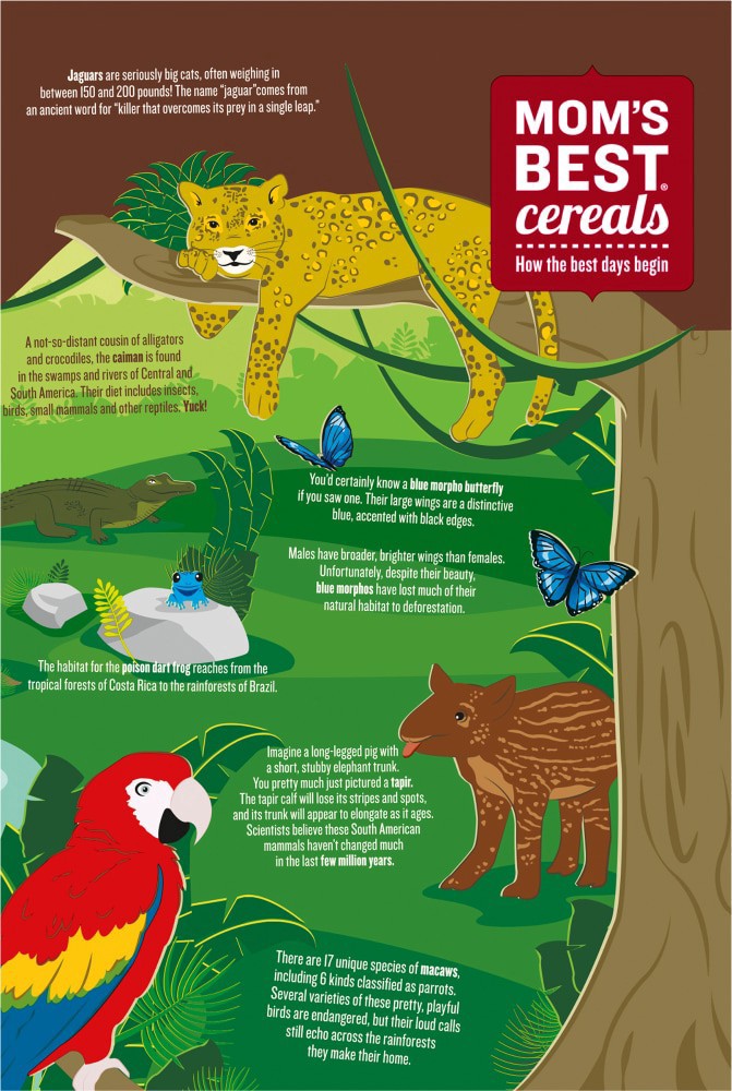 slide 4 of 6, 1/13 Momsbest Jungle Berry Crunch, 13 oz