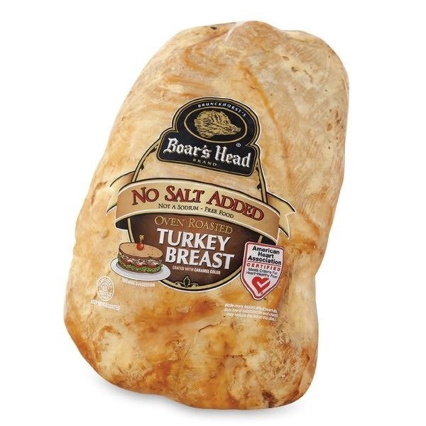 slide 1 of 1, Boar's Head No Salt Added Turkey Breast, per lb