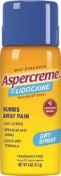 Aspercreme Max Strength with 4% Lidocaine Pain Relief Spray 4 oz