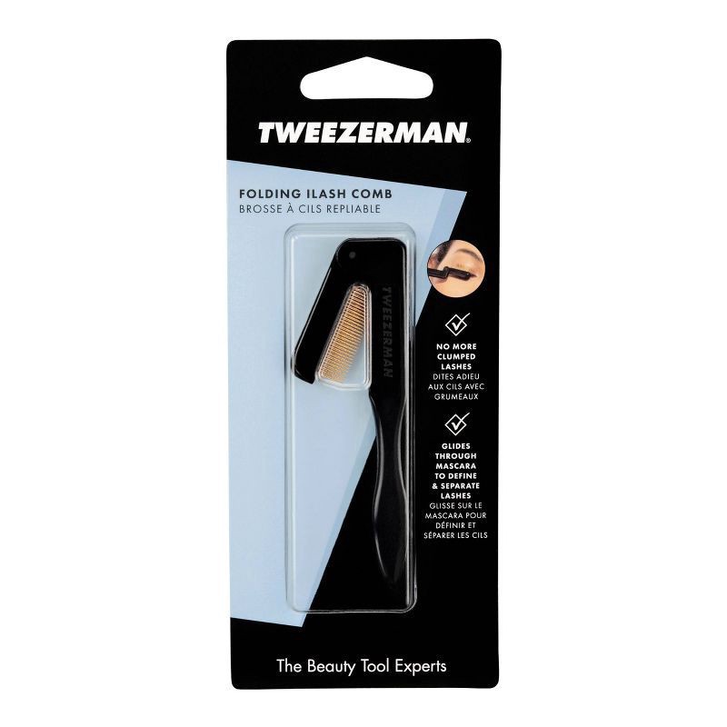 slide 2 of 5, Tweezerman Folding EyeLash Comb, 1 ct