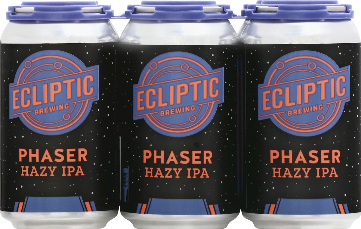 slide 4 of 11, Ecliptic Brewing Phaser Hazy IPA Beer 6 ea, 6 ct; 12 oz