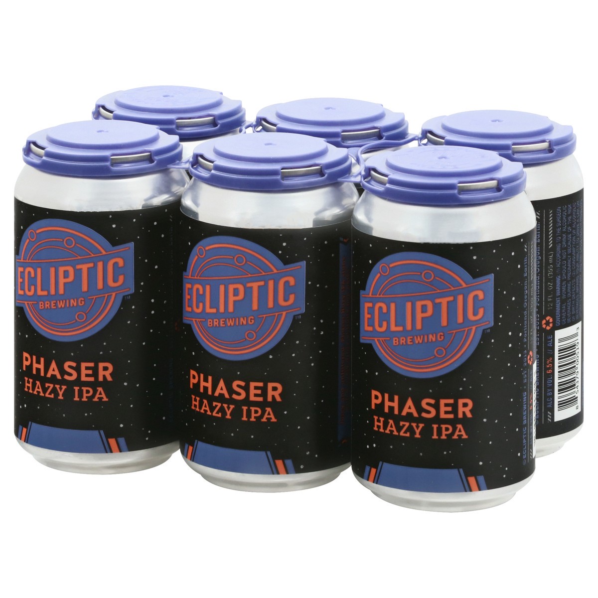 slide 11 of 11, Ecliptic Brewing Phaser Hazy IPA Beer 6 ea, 6 ct; 12 oz