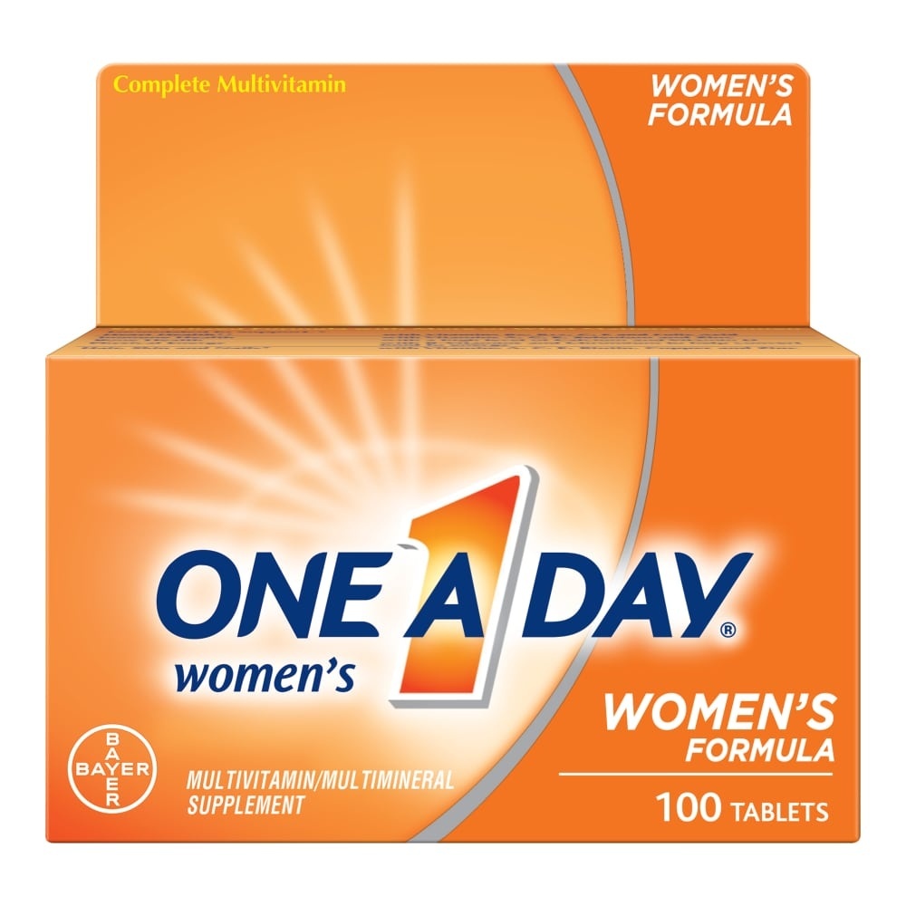 slide 1 of 1, One A Day Women's Multivitamin/Multimineral Dietary Supplement Tablets, 100 ct