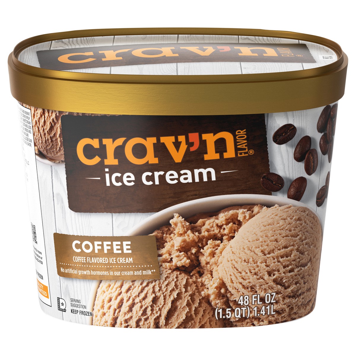 slide 4 of 4, Crav'n Flavor Coffee Ice Cream 48 fl oz, 48 fl oz
