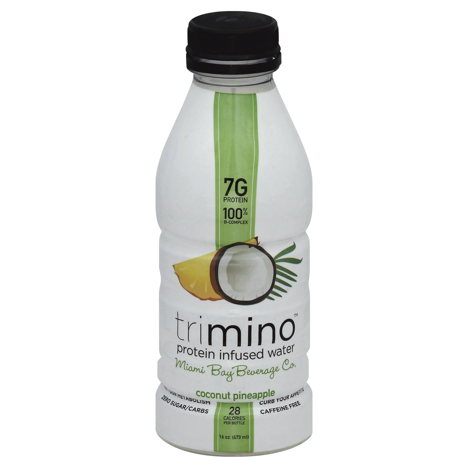 slide 1 of 1, trimino Protein Infused Water, Coconut Pineapple - 16 fl oz, 16 fl oz