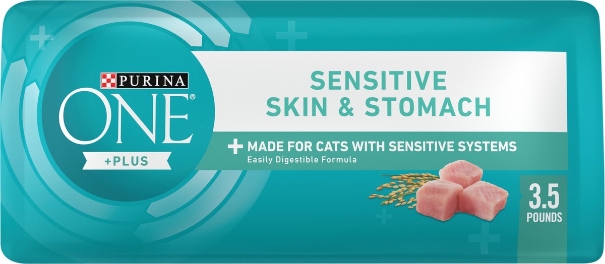 slide 11 of 16, Purina ONE Sensitive Systems Adult Premium Cat Food, 3.5 lb
