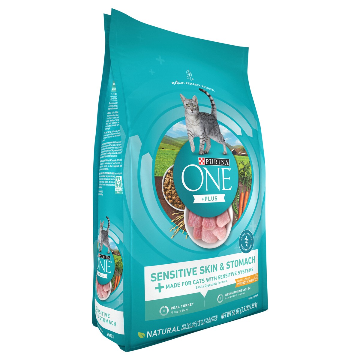 slide 14 of 16, Purina ONE Sensitive Systems Adult Premium Cat Food, 3.5 lb