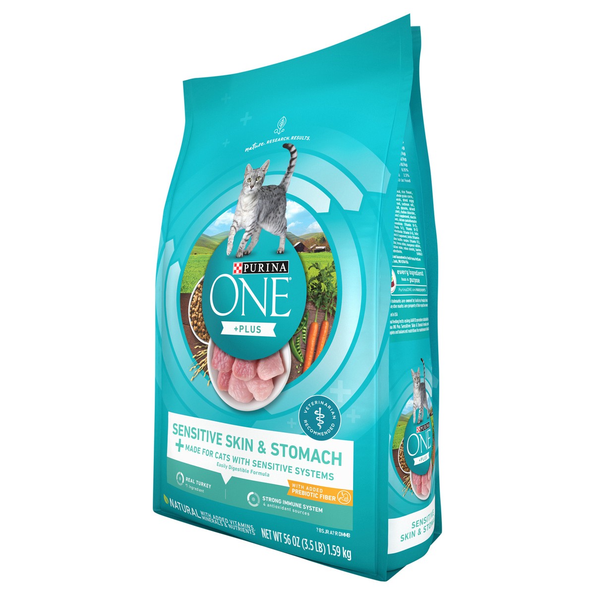 slide 15 of 16, Purina ONE Sensitive Systems Adult Premium Cat Food, 3.5 lb