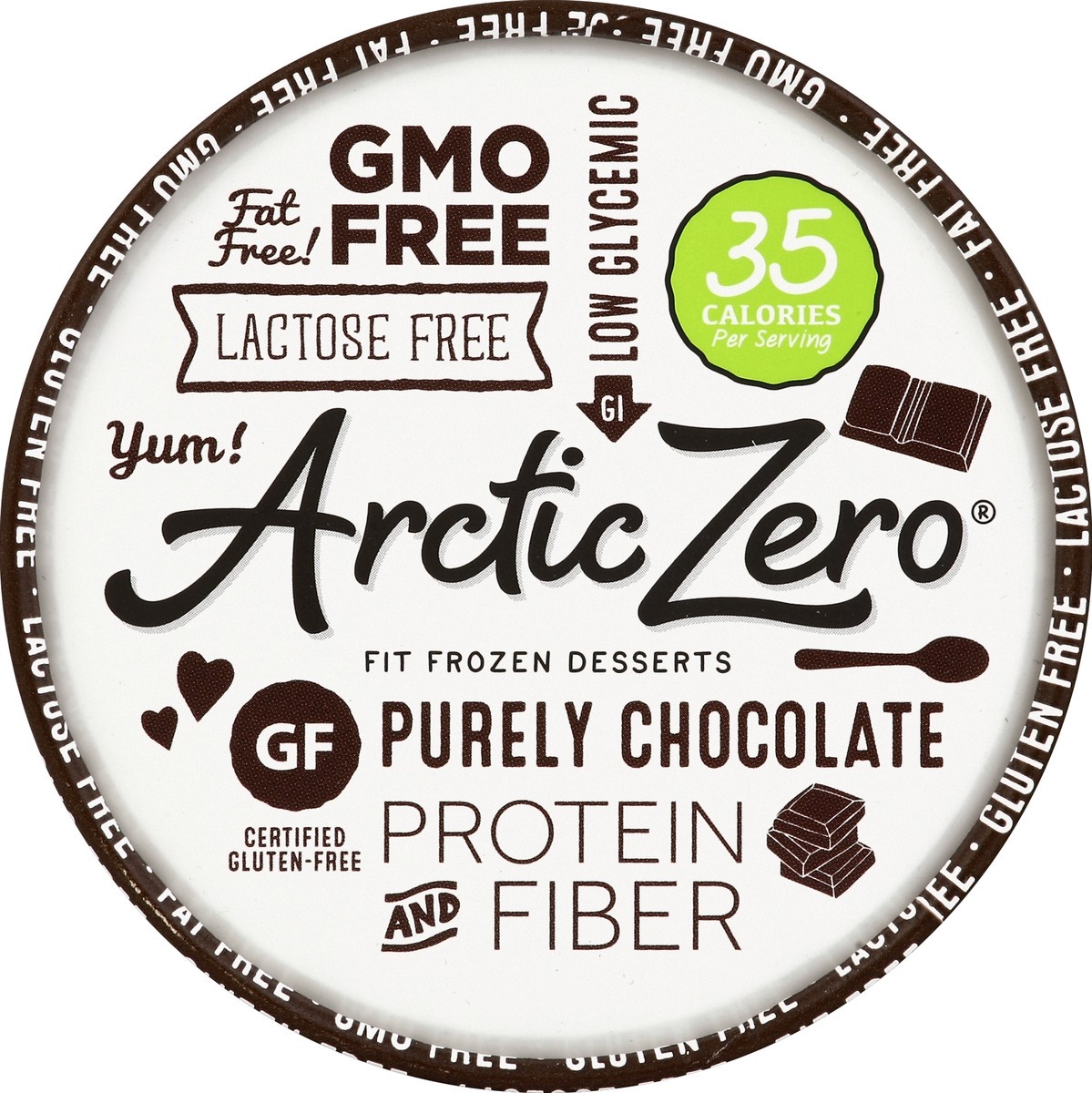 slide 2 of 3, Arctic Zero Artic Zero Purely Chocolate Frozen Dessert-Arctice Zero, 16 oz