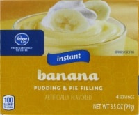 slide 1 of 1, Kroger Instant Pudding & Pie Filling - Banana, 3.5 oz