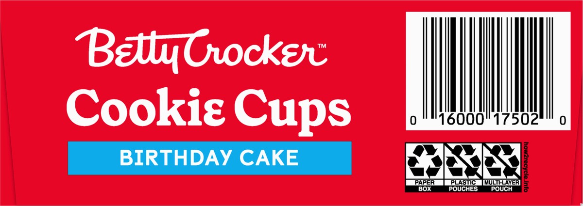 slide 12 of 14, Betty Crocker Ready to Bake Birthday Cake Cookie Cups, 14.1 oz, 14 oz