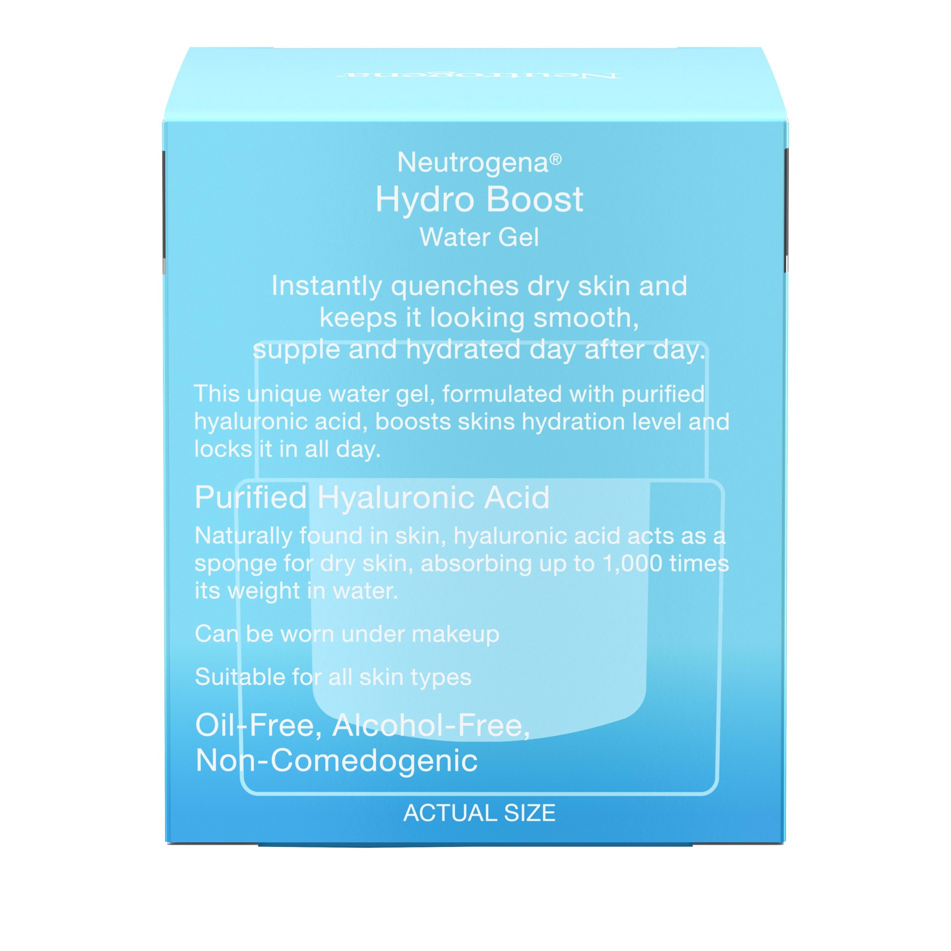 slide 5 of 5, Neutrogena Hydro Boost Hydrating Water Gel Moisturizer with Hyaluronic Acid for Dry Skin - Travel Size - .5 oz, 0.5 oz