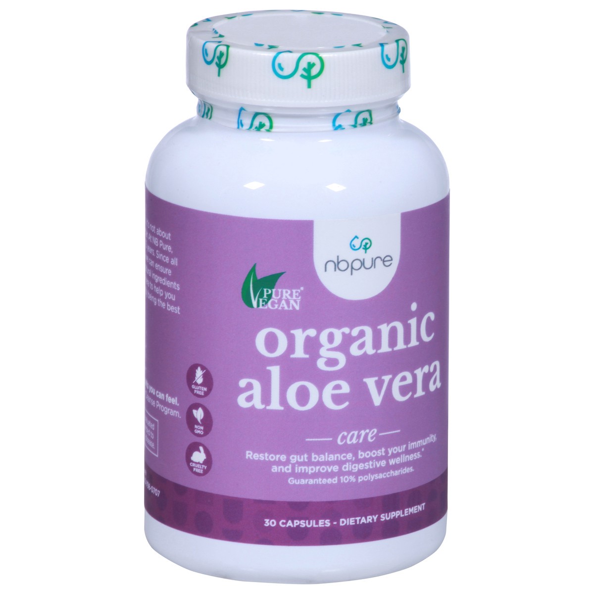 slide 7 of 9, NBPure Care Organic Aloe Vera 30 Capsules, 30 ct