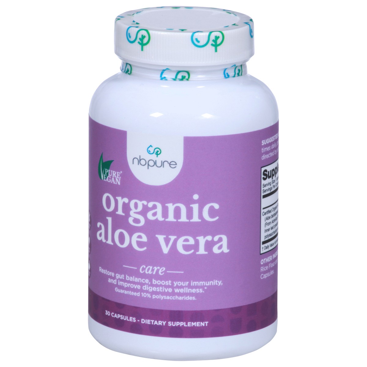slide 6 of 9, NBPure Care Organic Aloe Vera 30 Capsules, 30 ct