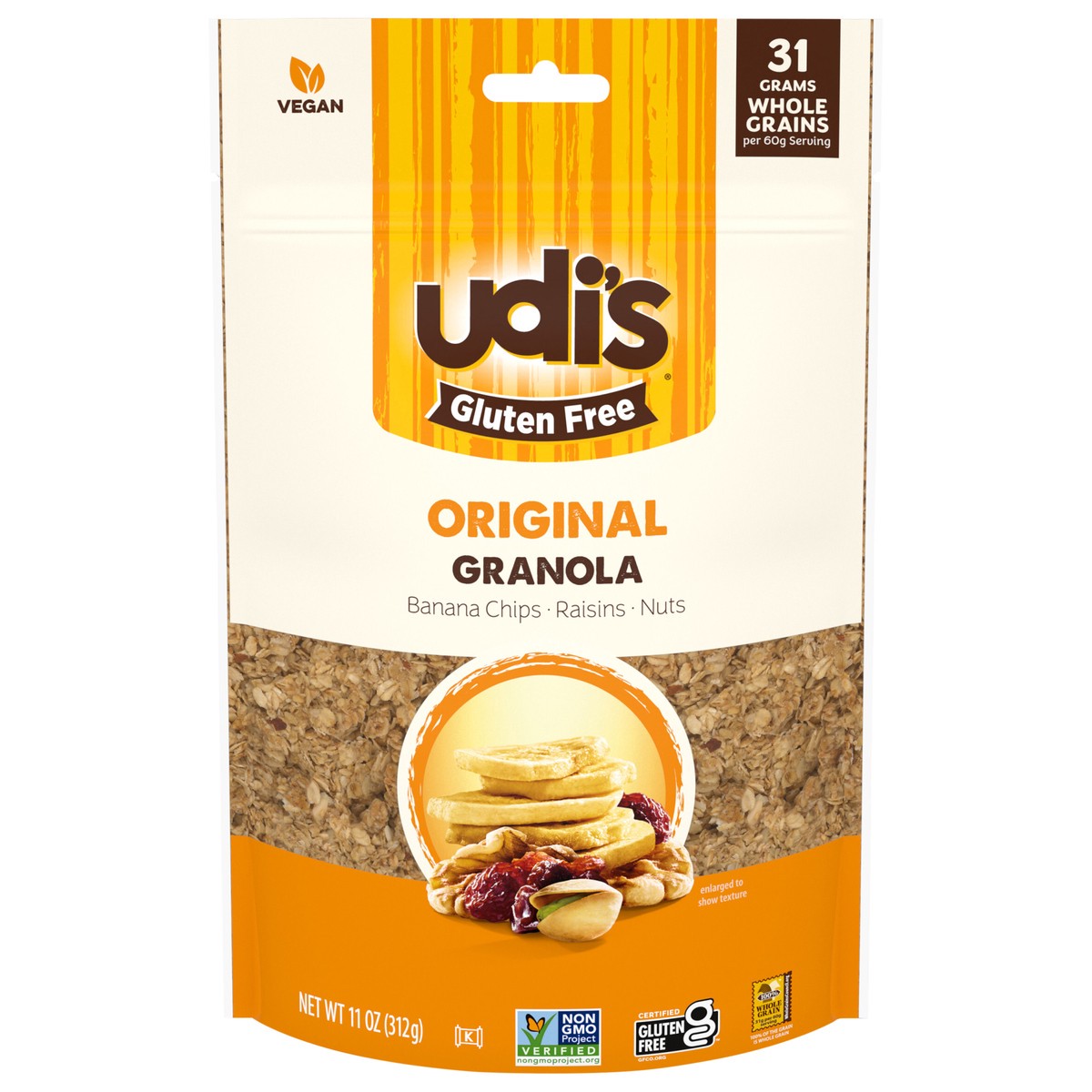 slide 1 of 5, Udi's Gluten Free Simple Original Granola, 11 oz