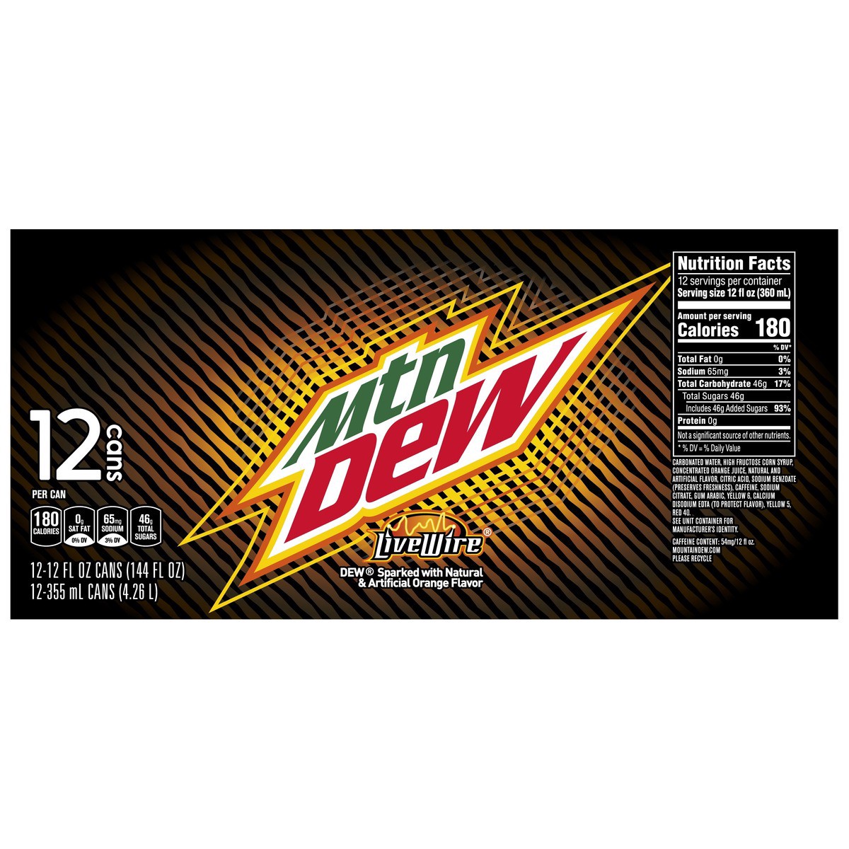 slide 6 of 8, Mountain Dew Soda - 9 lb, 144 oz