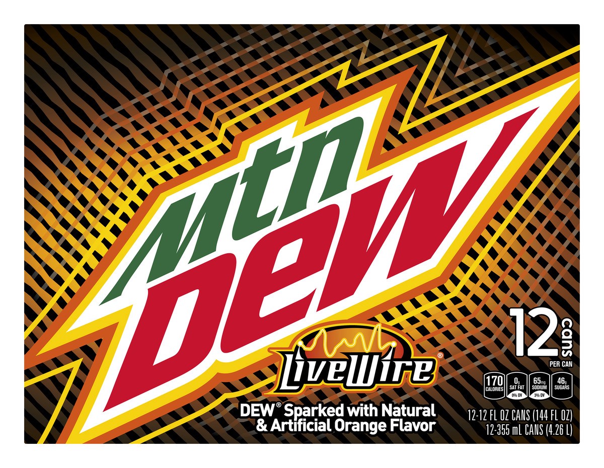 slide 1 of 8, Mountain Dew Soda - 9 lb, 144 oz