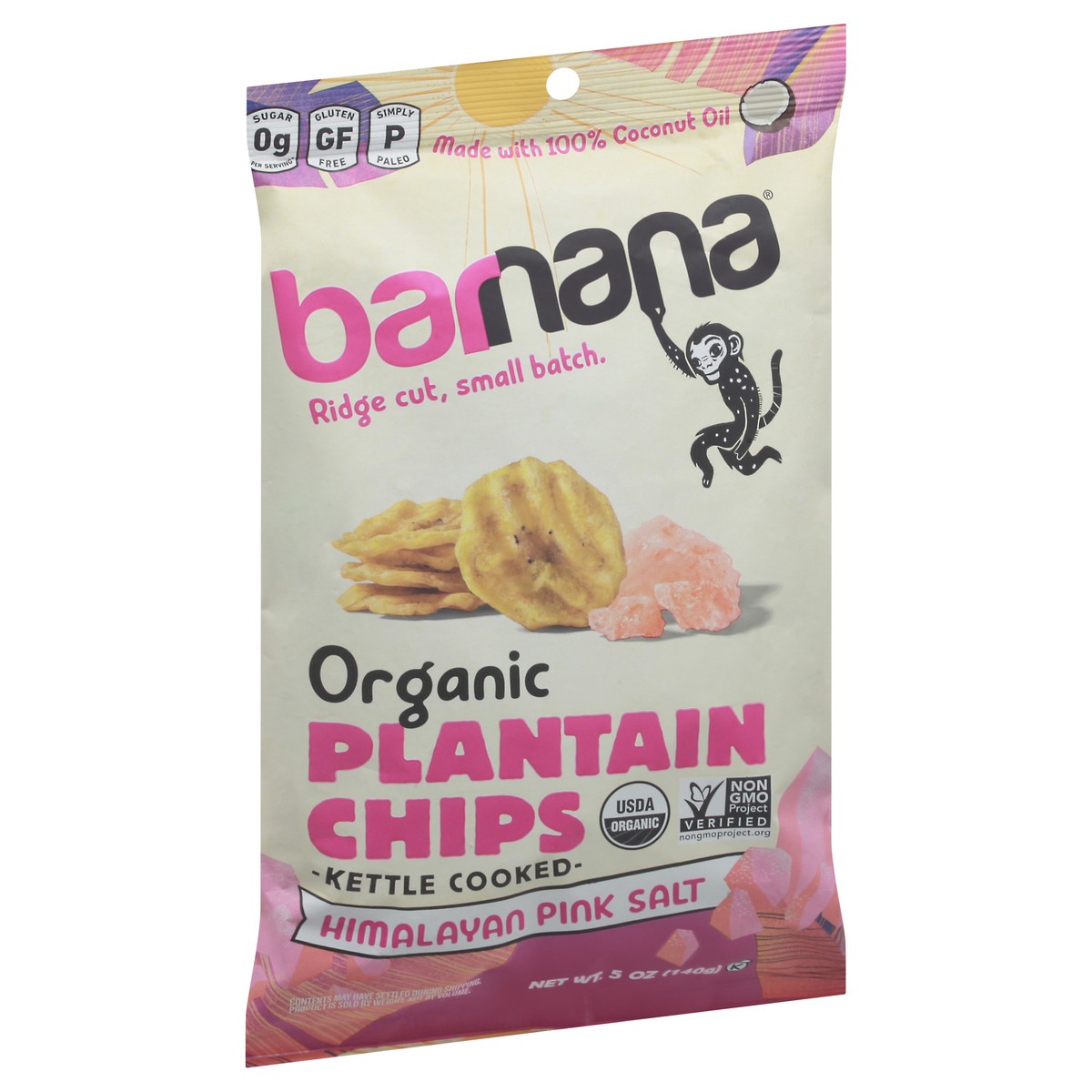 slide 2 of 9, Barnana Organic Plantain Chips, Himalayan Pink Salt, Kettle Cooked, 5 oz