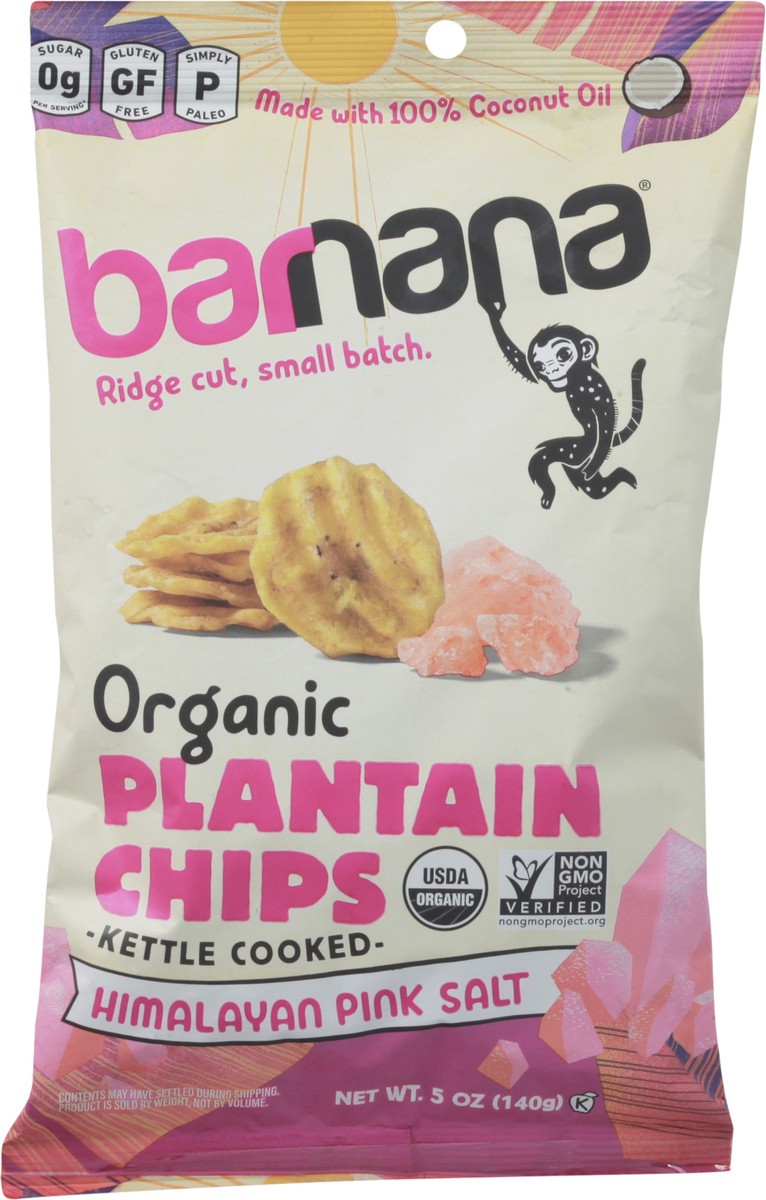slide 6 of 9, Barnana Organic Plantain Chips, Himalayan Pink Salt, Kettle Cooked, 5 oz
