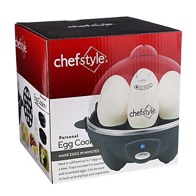 slide 1 of 1, chefstyle Gray Egg Cooker, 1 ct