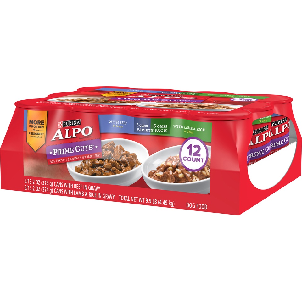 slide 3 of 9, ALPO Homestyle Prime Cuts in Gravy Variety Pack Wet Dog Food, 12 ct; 13.2 oz