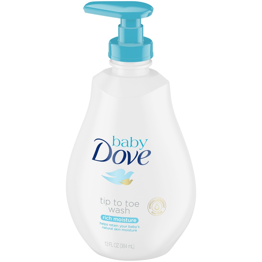 slide 4 of 4, Baby Dove Sensitive Skin Care Baby Wash Rich Moisture, 13 oz, 13 fl oz