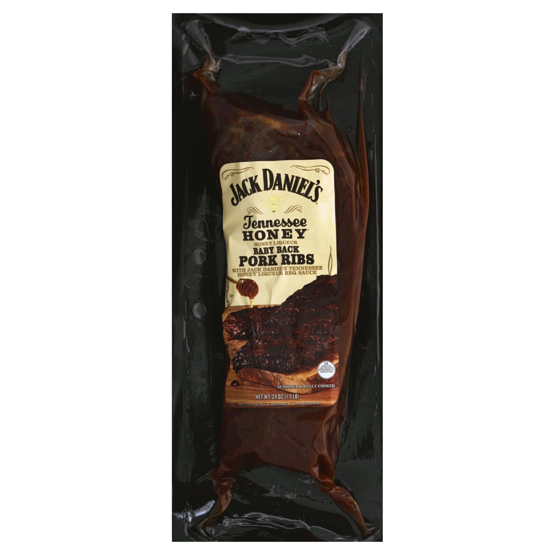 slide 1 of 6, Jack Daniel's Baby Back Pork Ribs, 24 oz