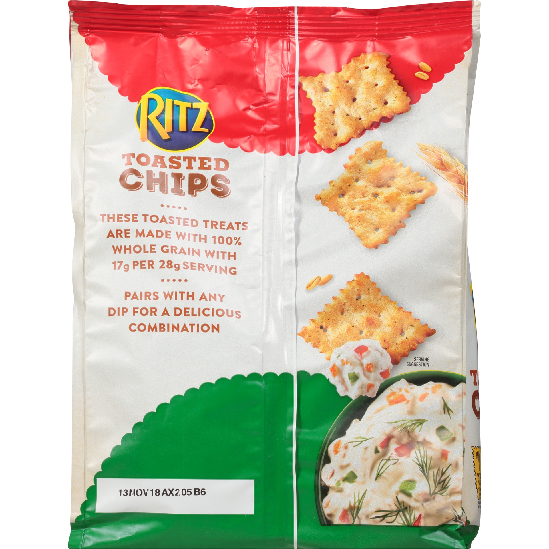 slide 2 of 8, Ritz Veggie Toasted Chips, 8.1 oz
