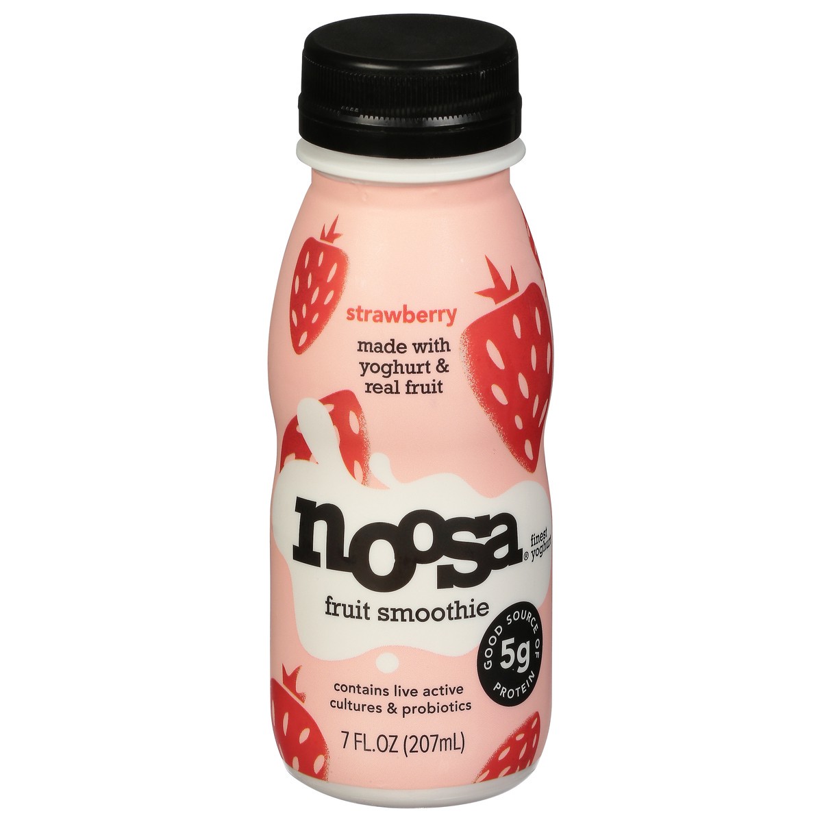 slide 1 of 1, Noosa Strawberry Fruit Smoothie 7 fl oz, 7 oz