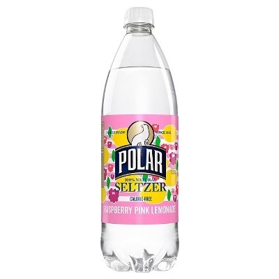 slide 1 of 1, Polar Seltzer Raspberry Pink Lemonade, 1 liter